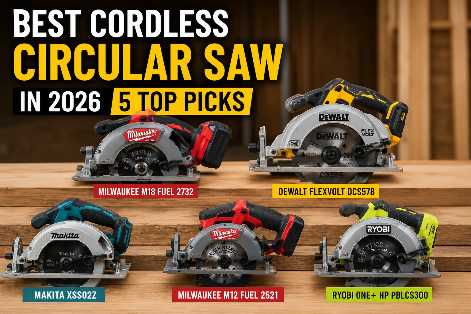 Best cordless circular saws in 2026 for DIYers