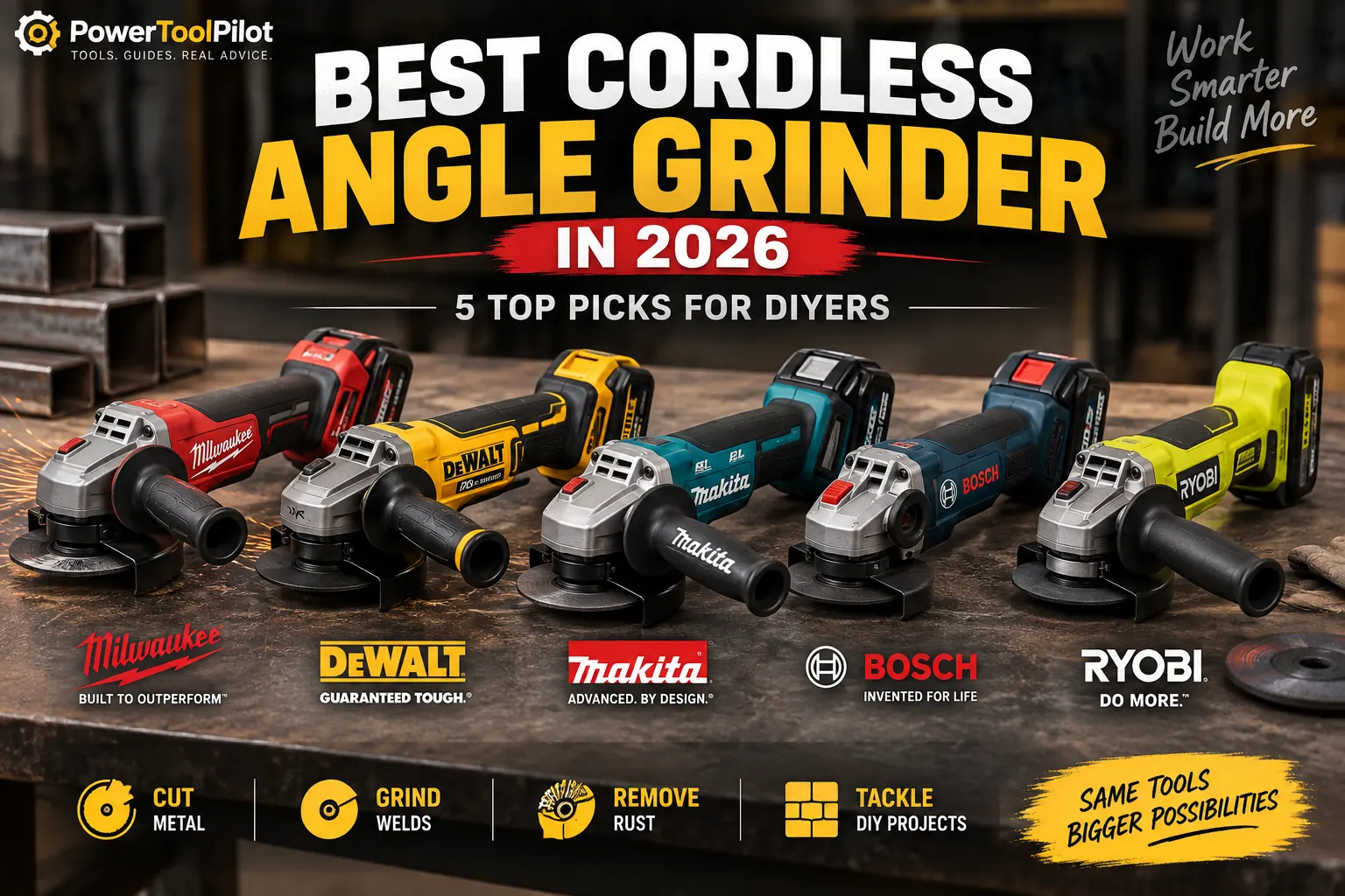Best cordless angle grinder in 2026 - 5 top picks for DIYers